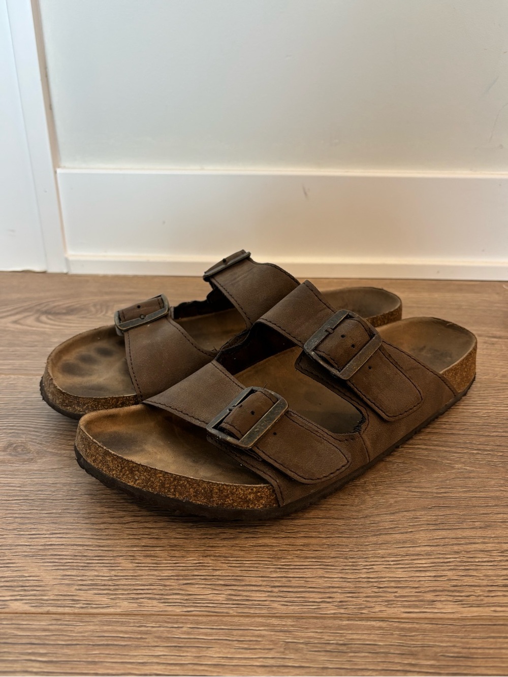 Goodfellow & Co Dark Brown Two Band Sandals